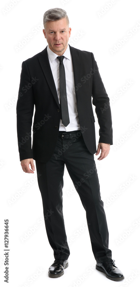 full length portrait of senior businessman full length portrait of senior businessman