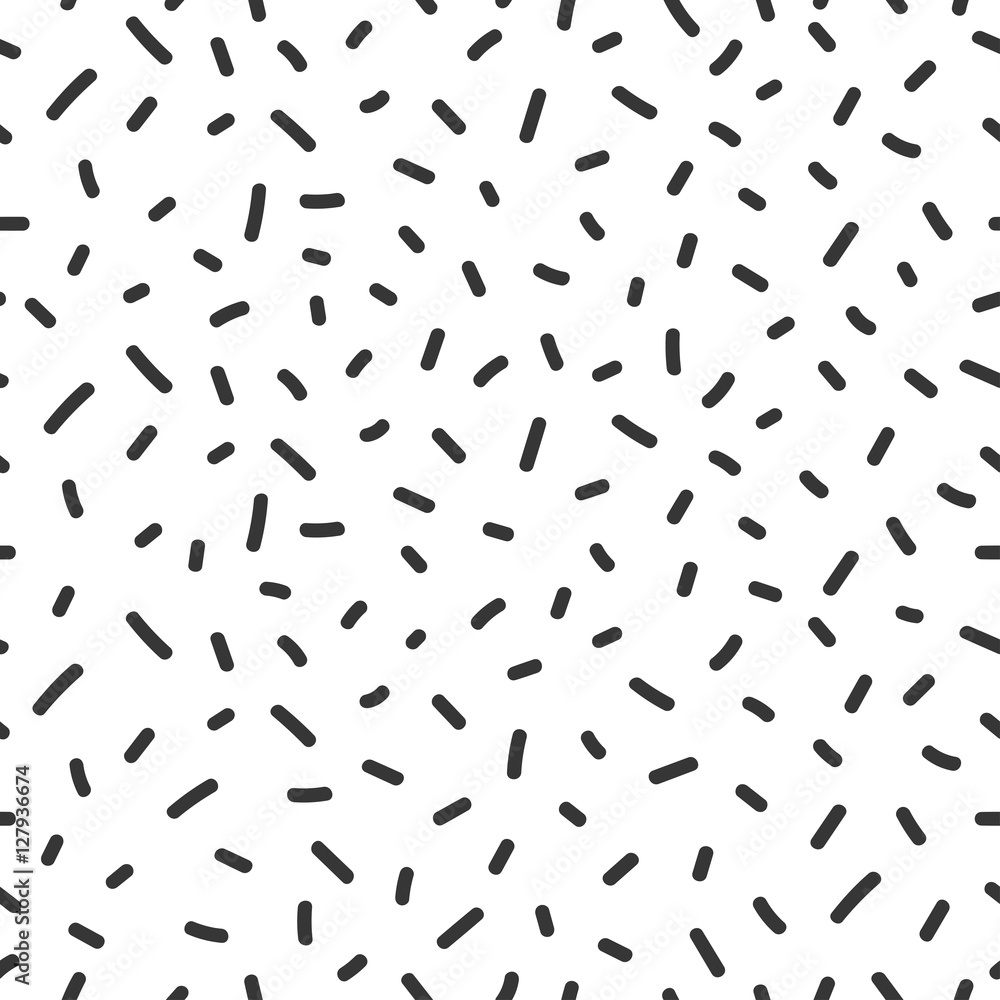 Hand drawn seamless pattern with confetti