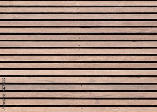 Wood slat floor