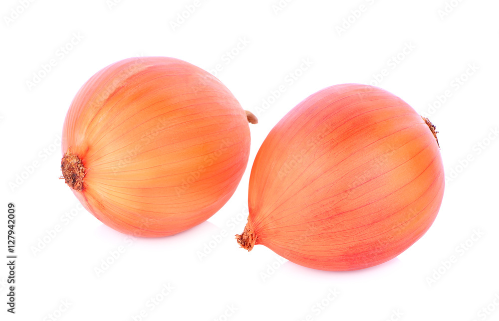 Fresh onion isolated on white background Fresh onion isolated on white background