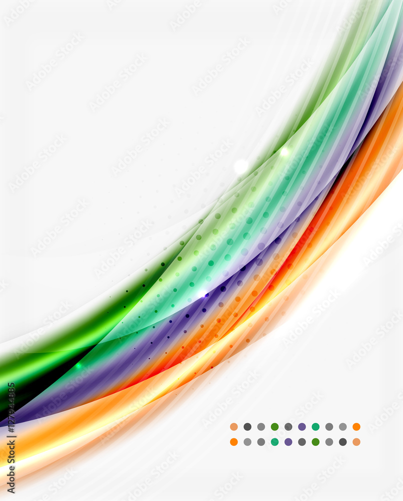 Smooth silk wave template Smooth silk wave template