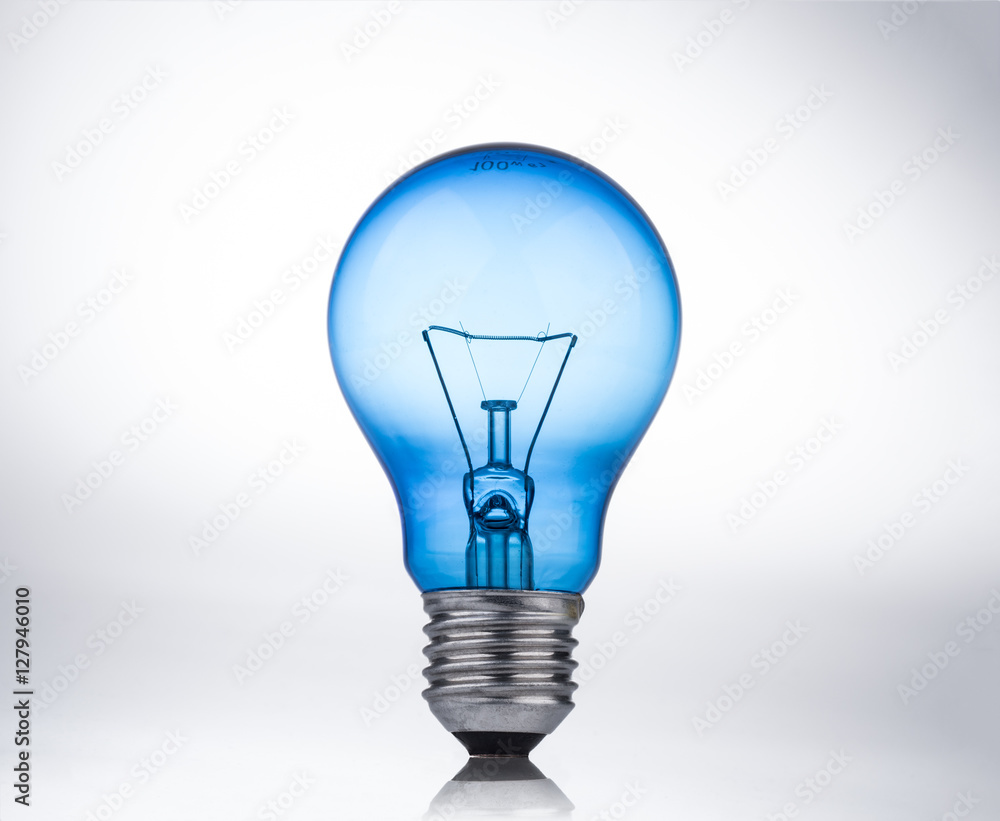 high power edison light bulb on white background high power edison light bulb on white background