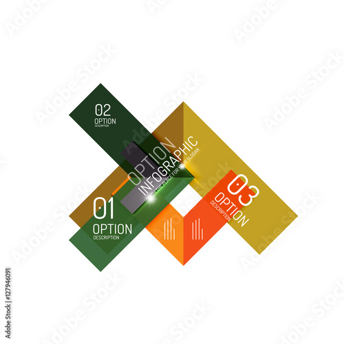 Abstract background, geometric infographic option templates