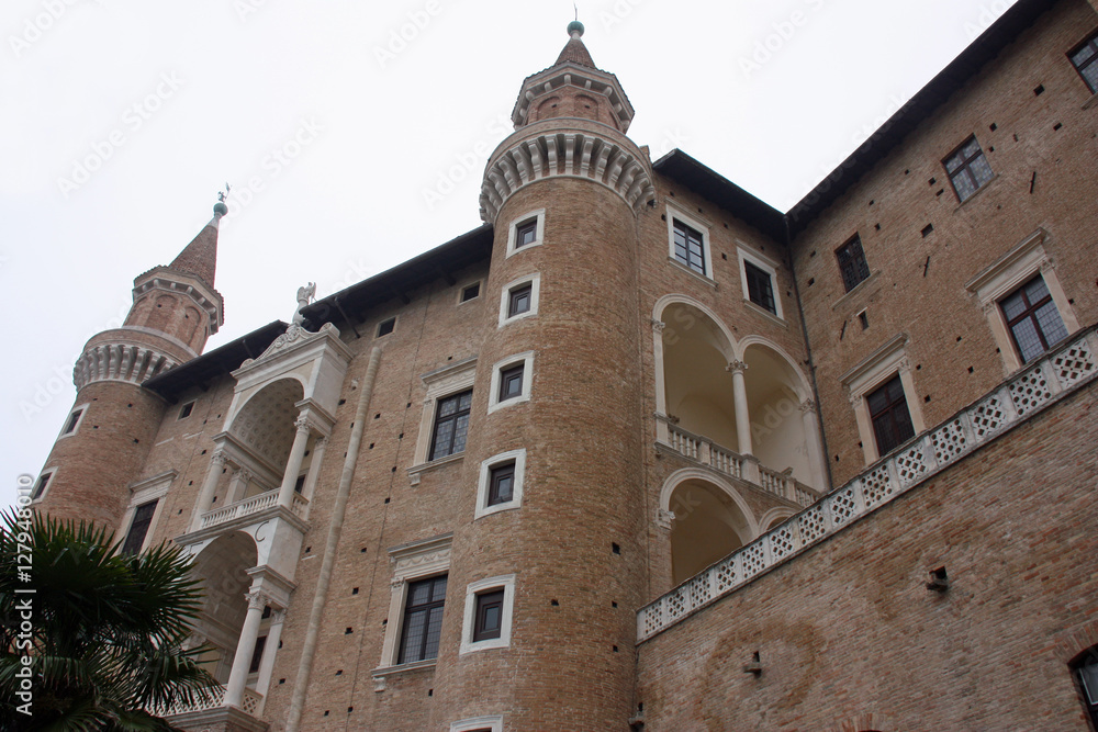 Tours du Palais Ducal à Urbino, Italie