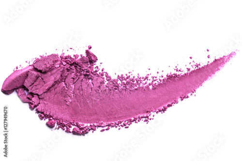 Fényképezés pink eye shadow crushed cosmetic isolated