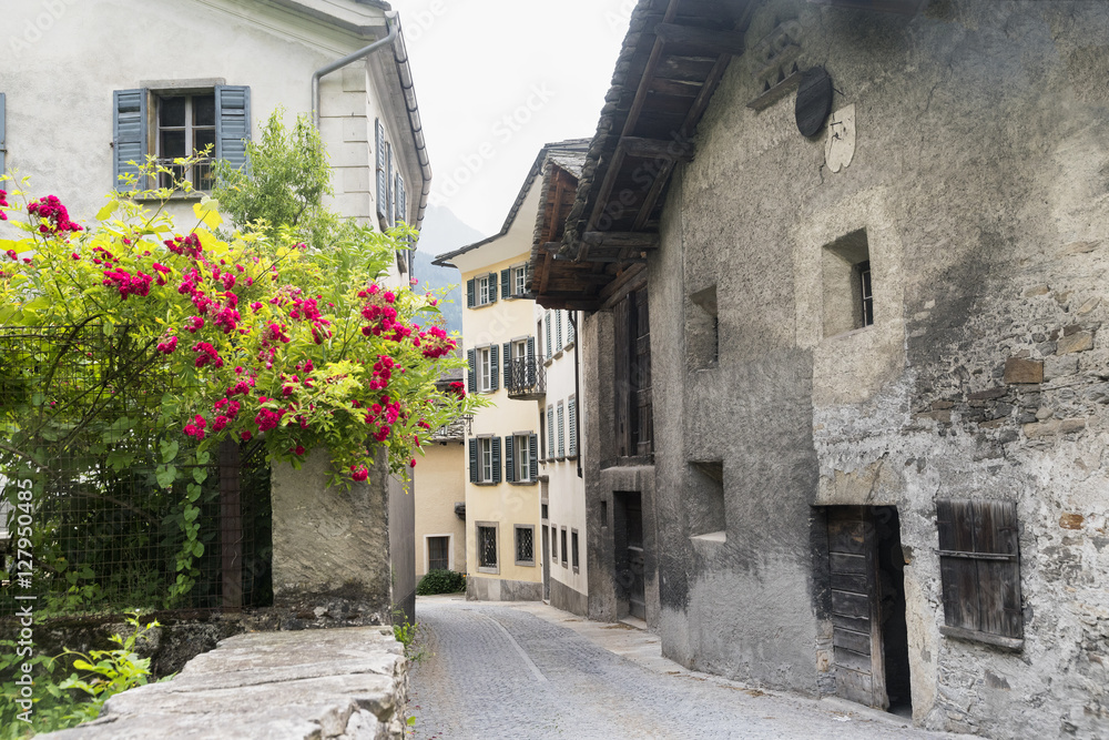 Bregaglia (Graubunden, Switzerland): old village