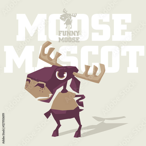 vector moose mascot