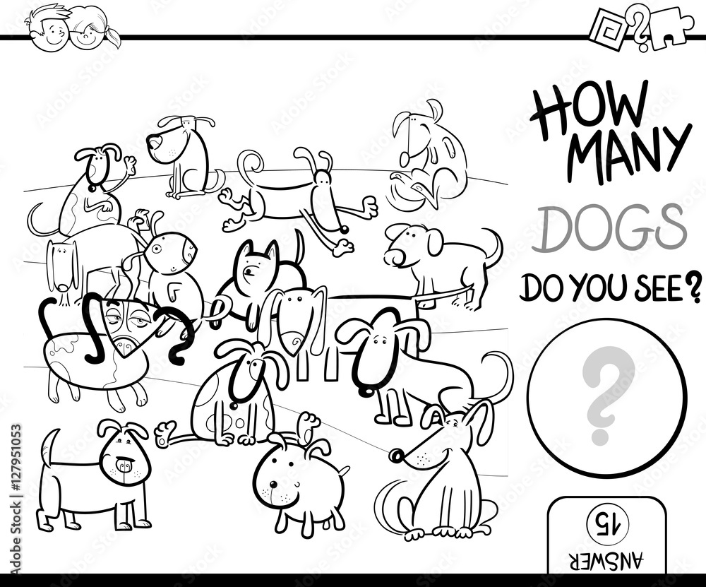 counting task coloring book counting task coloring book