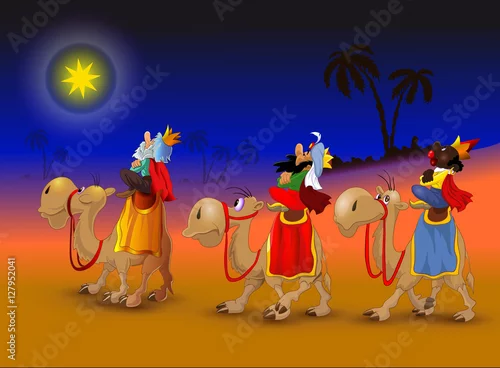 Fototapeta samoprzylepna Trzej Królowie