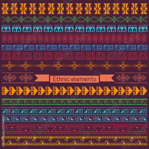 Ethnic vector ornament. Ethnic pattern.