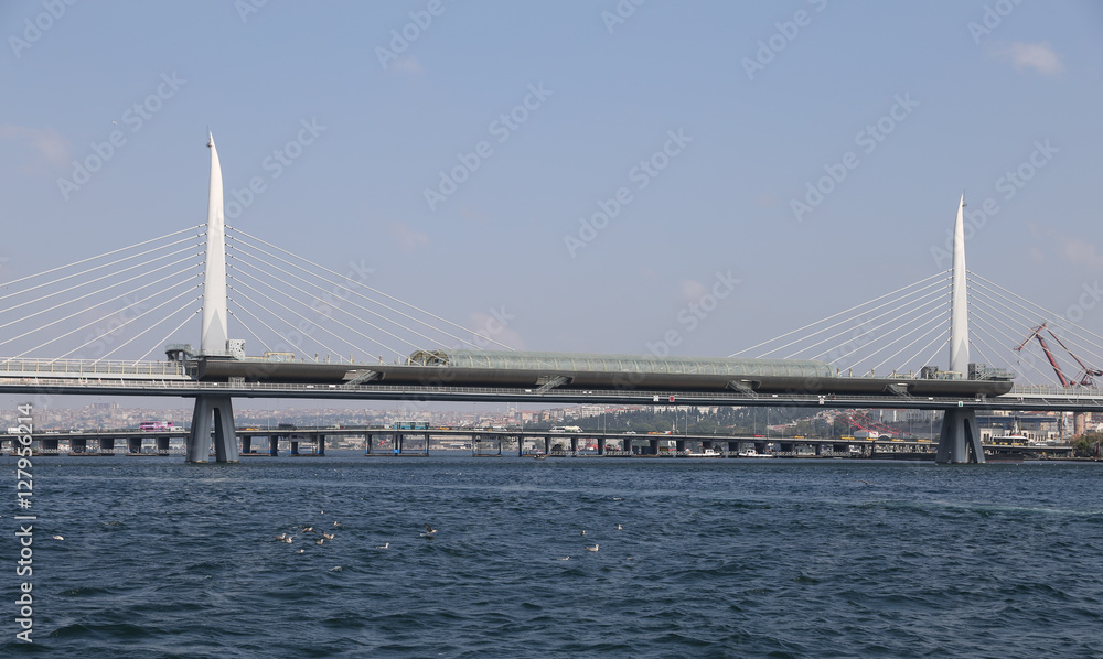 Golden Horn Metro Bridge in Istanbul Golden Horn Metro Bridge in Istanbul
