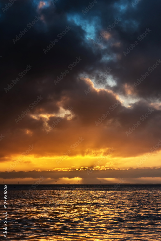 Naklejka premium sunrise november