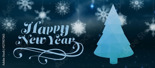 Composite image of elegant happy new year © vectorfusionart