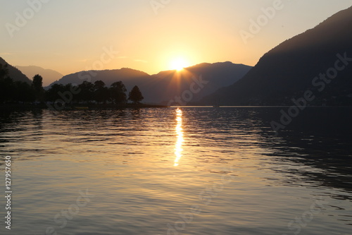 Sonnenuntergang am Ossiacher See