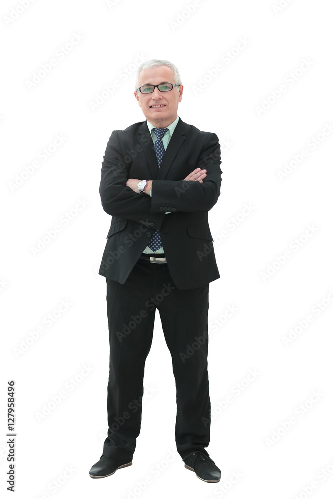 Portrait of confident and smiling businessman looking at the cam Portrait of confident and smiling businessman looking at the cam