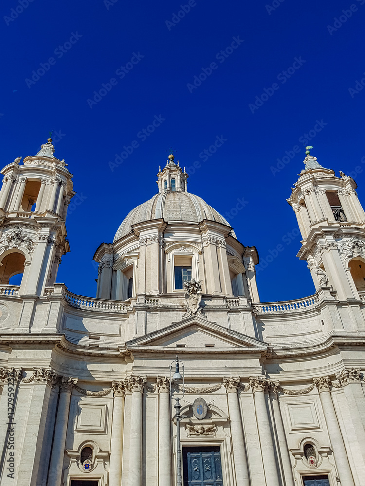 Sant'Agnese in Agone church at Piazza Navona in Rome