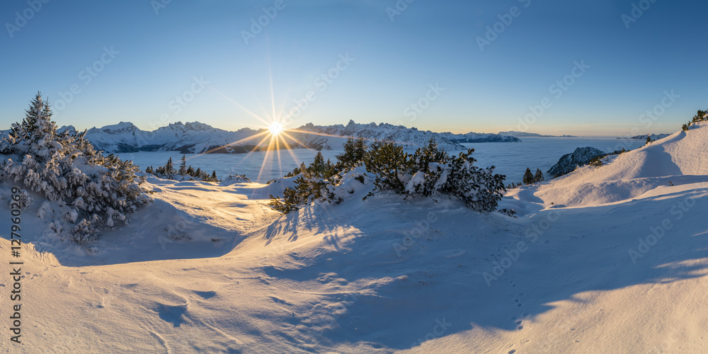 Naklejka premium Winterlandschaft