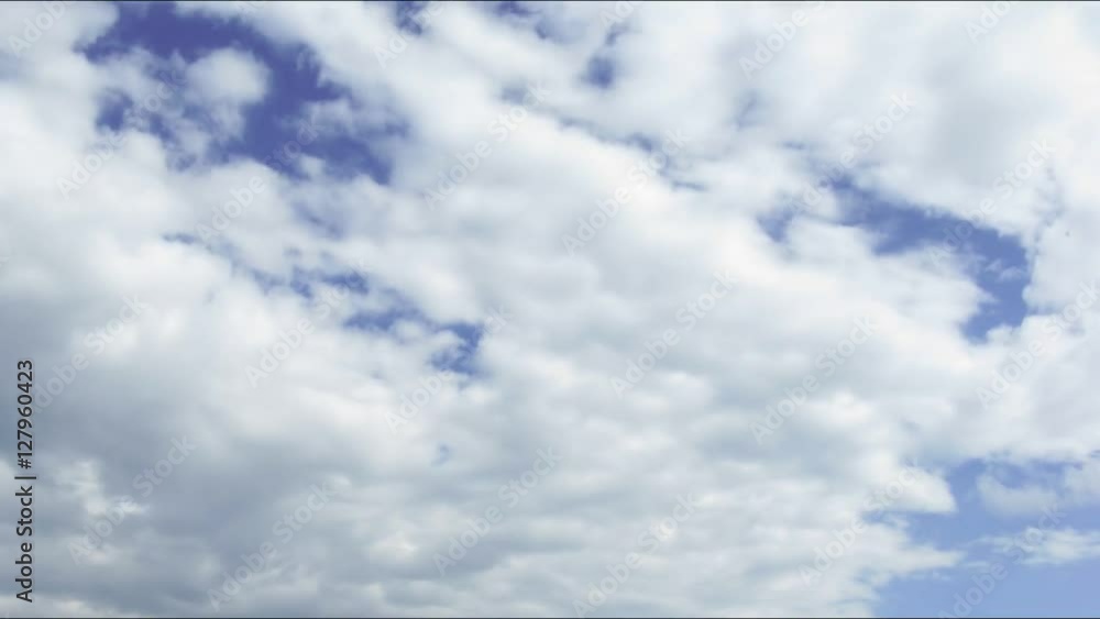 Time-lapse with white clouds in the blue sky. FHD video. Time-lapse with white clouds in the blue sky. FHD video.