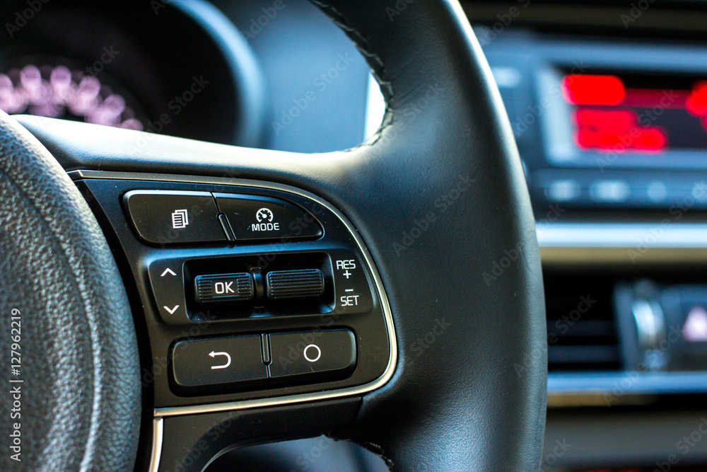 Car audio control buttons