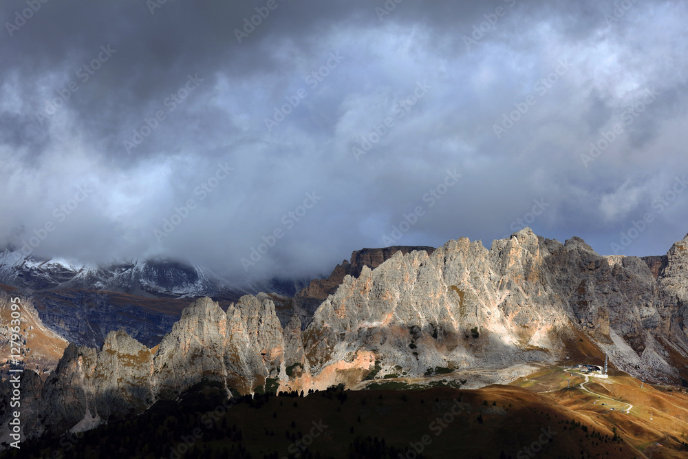 Alpine landscaoe in the Dolomites, Italy, Europe