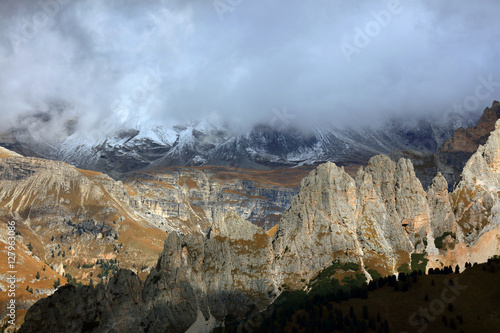 Alpine landscaoe in the Dolomites, Italy, Europe