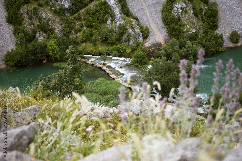 Kuda's bridge on Krupa river in Croatia