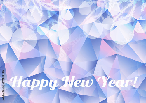 Winter color new year background