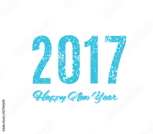 Happy new year 2017 Text Design vector