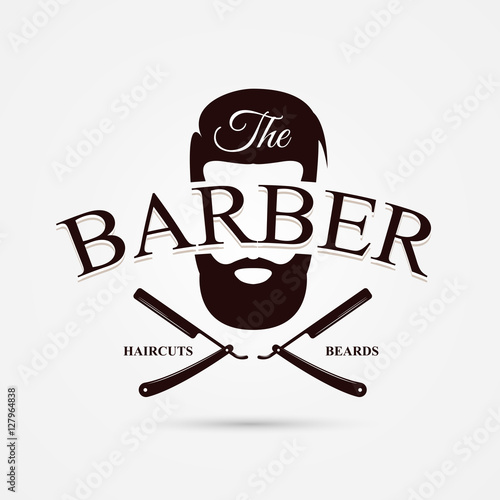 Barber shop symbol. Modern design. Vector