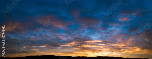 Panel kuchenny z motywem sunset sky