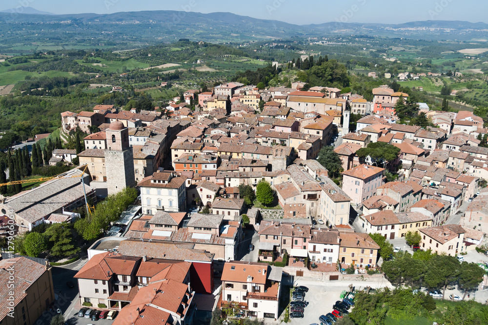 A typical medieval village in Tuscany between Arezzo and Siena - Italy