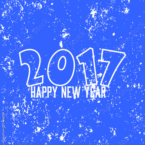 Happy new year 2017 Text Design vector