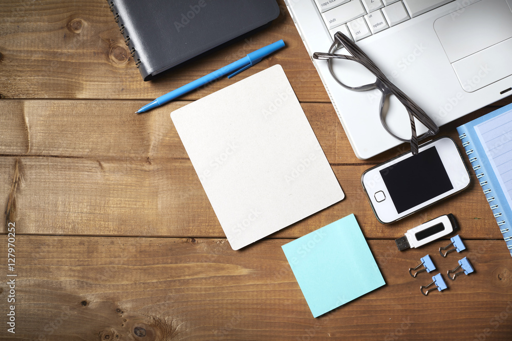 Business desk table. Business desk table.