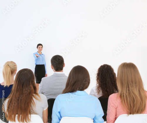 Group of people at business presentation