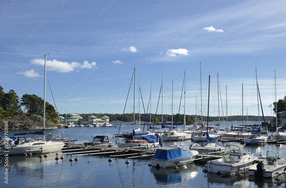 Harbor in Nynashamn - Sweden.