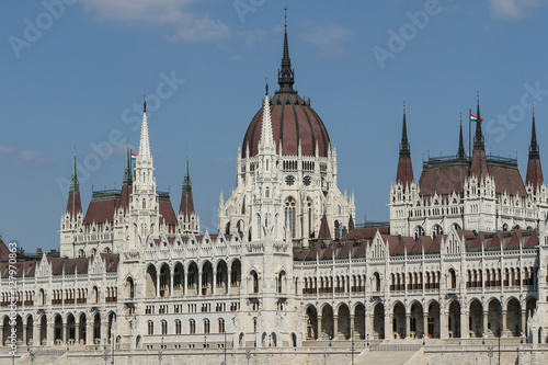 Hungarian Parliament building in Budapest, close up
