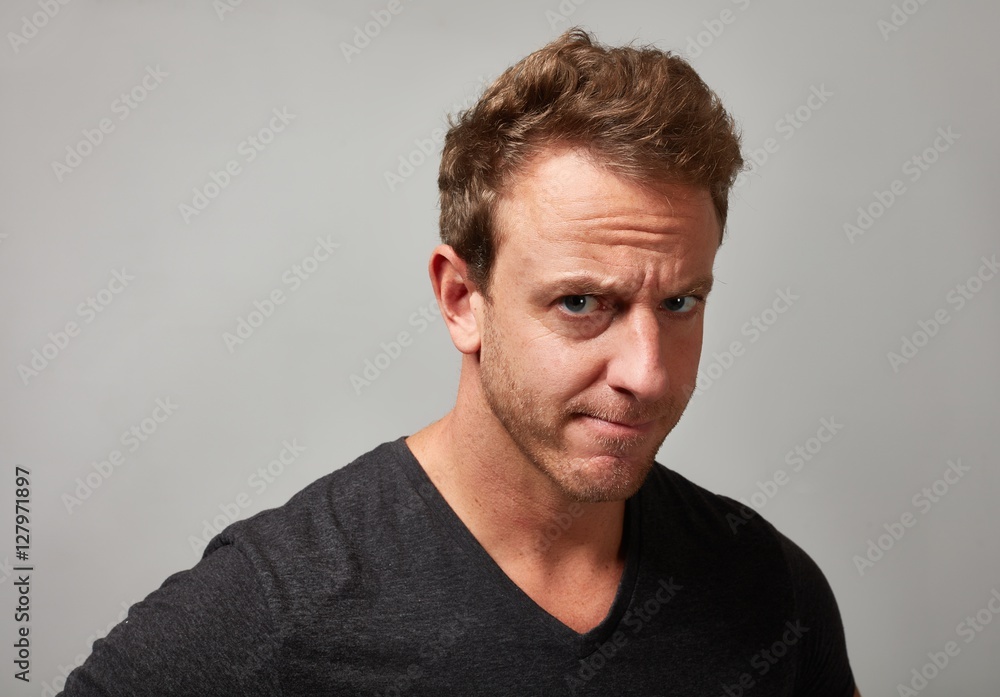 Fototapeta premium Man looking camera.