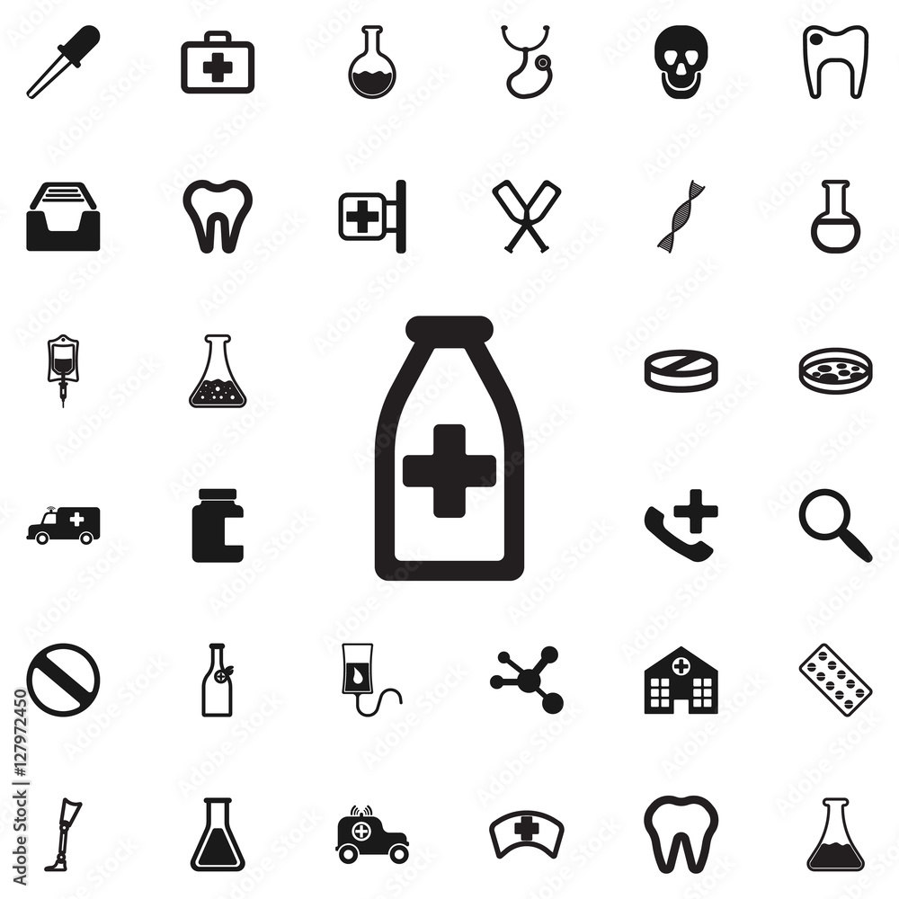 medicine bottle icon medicine bottle icon