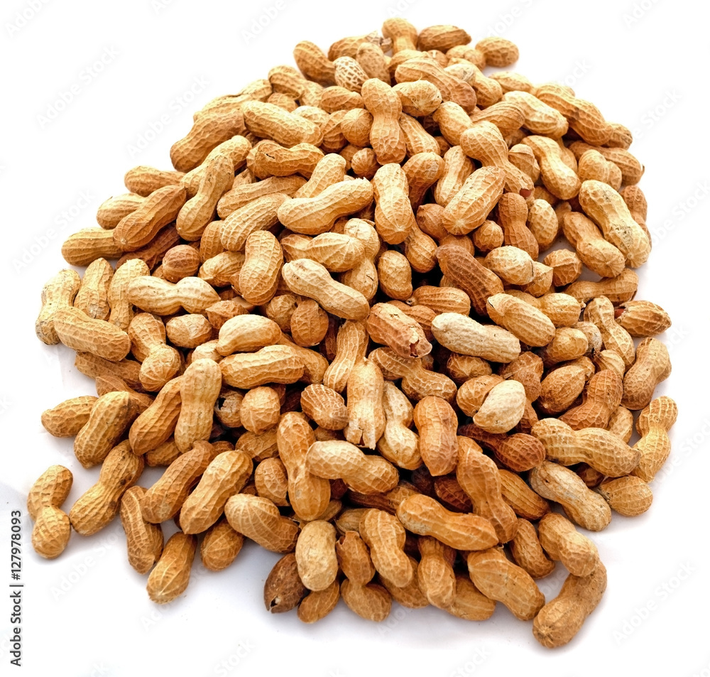 Pile of peanuts in their shells. Pile of peanuts in their shells.