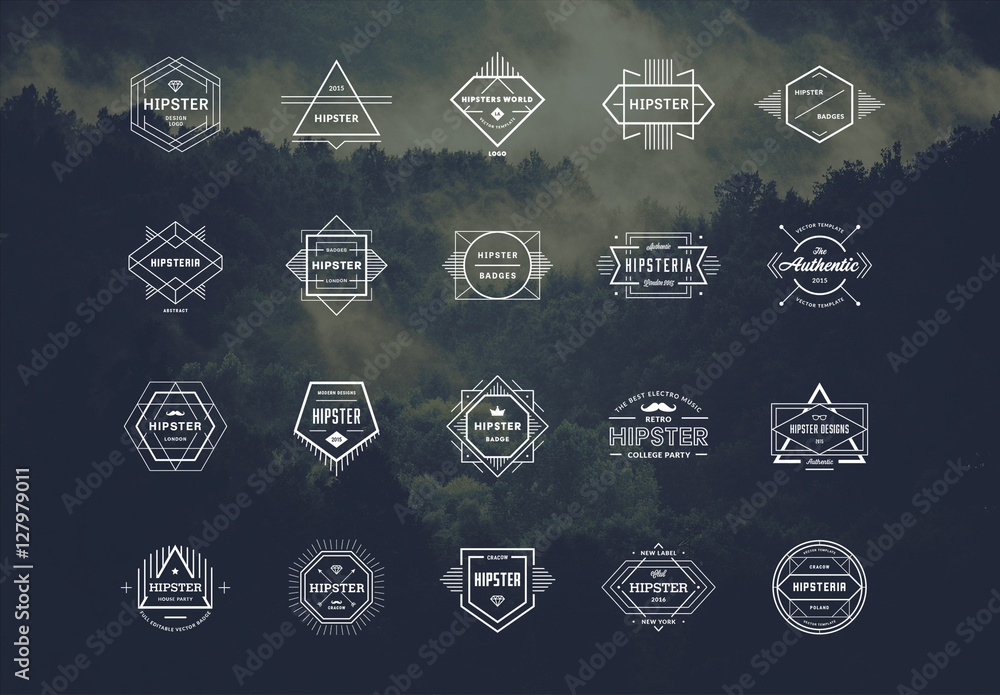 20 Trendy Logo Layouts 2 Stock Template | Adobe Stock