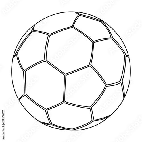 Football icon outline. Single sport icon from the big fitness, healthy, workout outline.