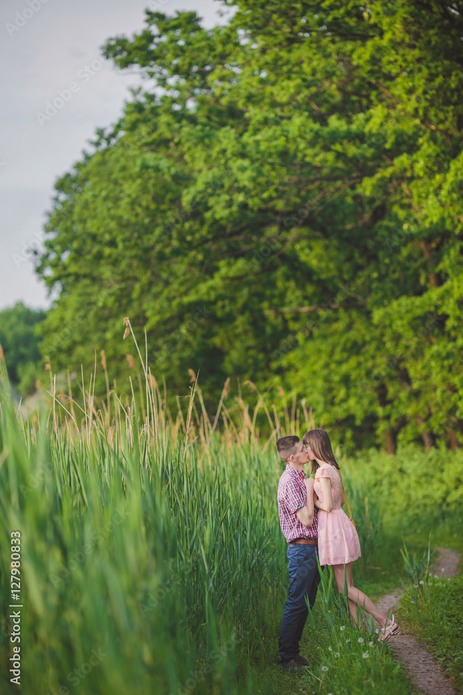 young couple in love