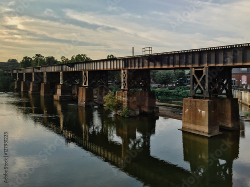 Railroad track by James River