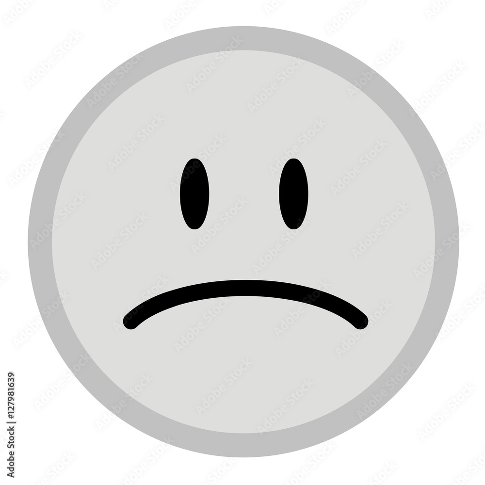 Fototapeta premium trauriger smiley