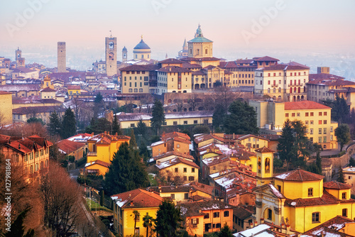 Old town of Bergamo, Lombardy, Italy
