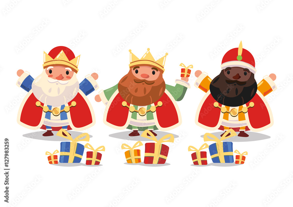 Vetor Do Stock Los Tres Reyes Magos En Navidad Adobe Stock Vetor Do Stock Los Tres Reyes Magos En Navidad Adobe Stock