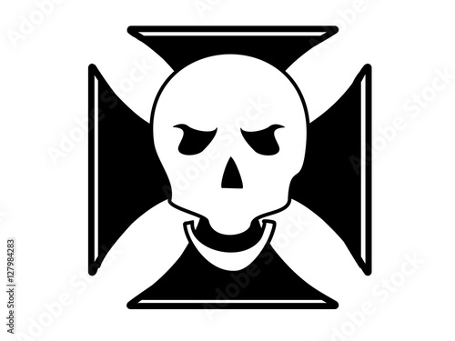Tribal Skull Kreuz