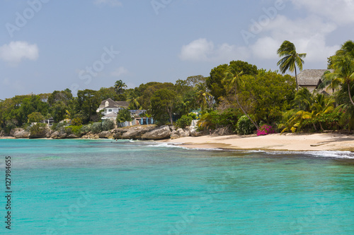 The coastline of Barbados