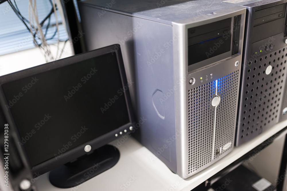 Network servers in data room Domestic Room Network servers in data room Domestic Room
