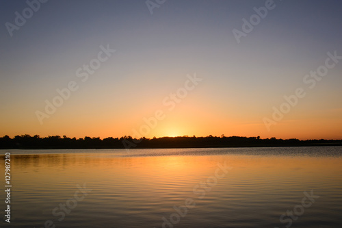 sunrise in the sea